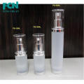 High quality plastic airless pump screen printing cosmetic packaging sample bottle